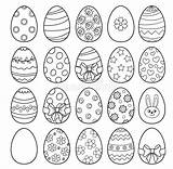 Easter Coloring Eggs Illustration Book Vector Stock Depositphotos Choose Board Dreamstime sketch template