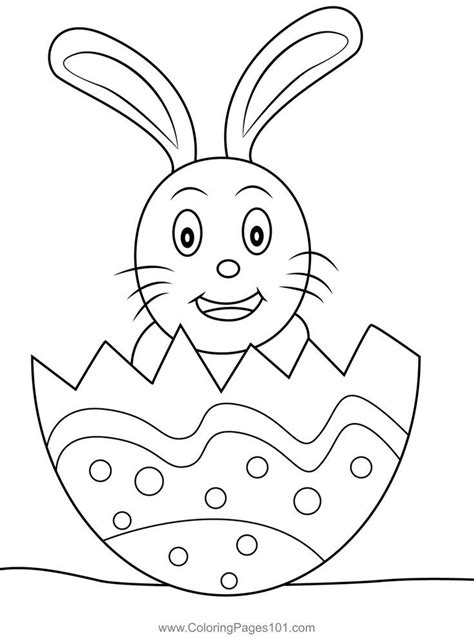 rabbit  egg coloring page easter coloring pages coloring eggs egg