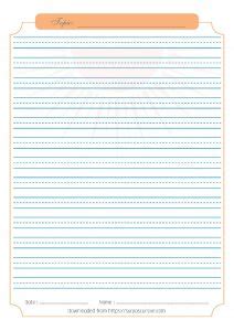 blank handwriting worksheet  lined  cursive writing practice