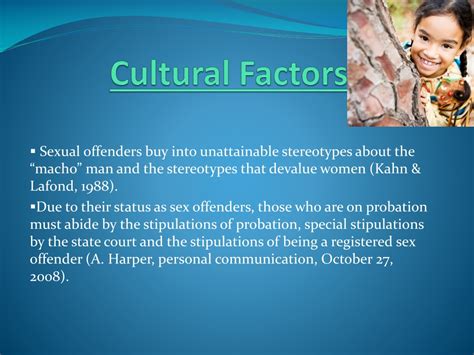 Ppt Biopsychosocial Cultural Factors Of The Sex Offender Powerpoint