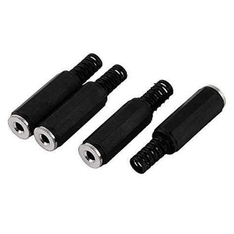 mm female stereo audio socket connector   pole plugs