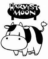 Harvest Moon Coloring Pages Drawing Getdrawings 1032 sketch template