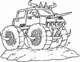 Coloring Pages Digger Grave Monster Getdrawings Jam Truck sketch template
