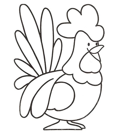 top   printable rooster coloring pages