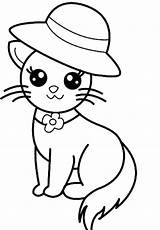 Coloring Cute Pages Kitten Printable Baby Print sketch template