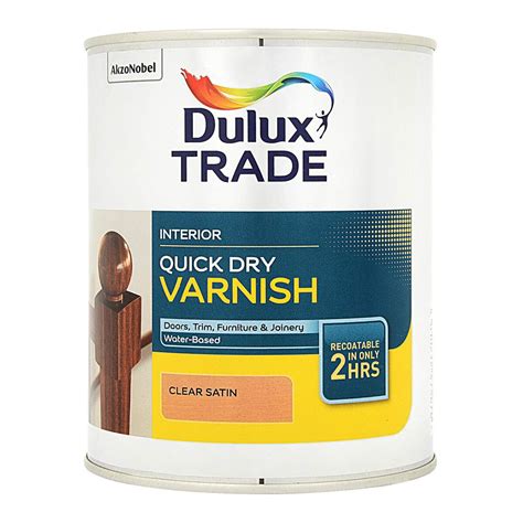 dulux trade quick drying varnish satin clear