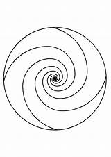Coloring Spirale Colorare Geometrie Geometric Ratio Fibonacci Mandalas Ausmalbild Spirali sketch template