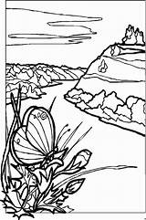 Landschaften Landschappen Malvorlagen Kleurplaten Paysages Schmetterling Coloriages Pflanze Landschaftsbilder Malvorlage Malvorlagen1001 Ausmalbild Coloriage Animaatjes sketch template