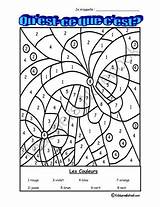 French Coloring Colors Sheet Learn Colour Pages Numbers Kids Colouring Color Sheets Worksheet Indicated Worksheets Number Students Printable Fun France sketch template