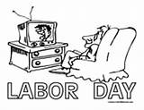 Labor Coloring Pages Laborday Colormegood Holidays sketch template