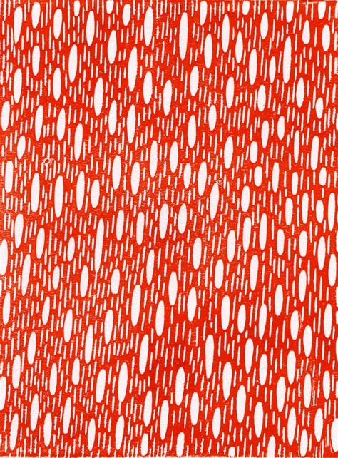 tangerine triangles lino print designs