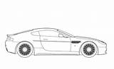 Aston Db9 Kleurplaat Supercars Bugatti Malvorlage Ausmalbildermalvorlagen sketch template