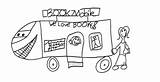 Bookmobile Bapl Bookie sketch template