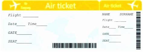 plane ticket template  beautiful airline ticket template  sample