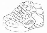 Shoes Coloring Pages Shoe Pair Tennis Drawing Color Converse Getdrawings Printable Print Getcolorings sketch template