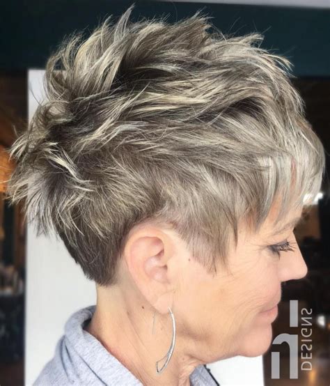 20 Inspirations Messy Salt And Pepper Pixie Hairstyles