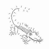 Crocodile Coloring Pages Dots Connect Printable Toddler sketch template