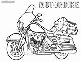 Coloring Pages Motorcycle Motorbike Print sketch template