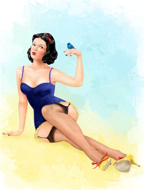 pin up snow white comission by stargate4ever23 on deviantart