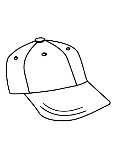 baseball cap outline clipart