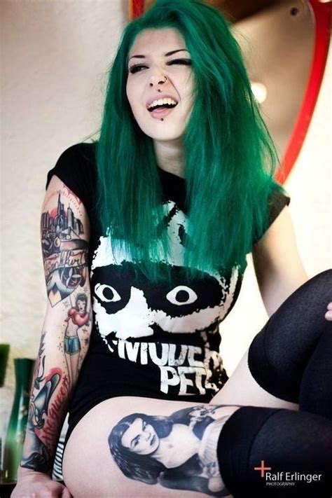 17 tattooed punk girls who rock tattoos and artists pinterest punk girls rock girls and