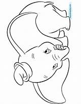 Dumbo Coloring Pages Disneyclips Shy Funstuff sketch template
