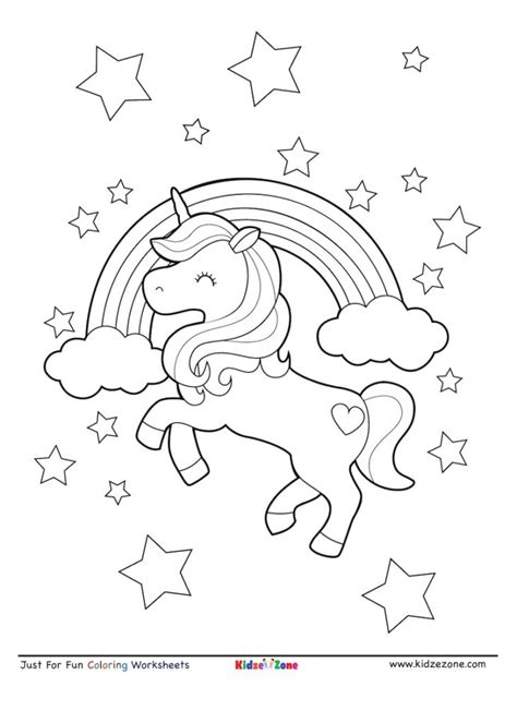 cute unicorn  rainbow coloring pages vector cute baby unicorn