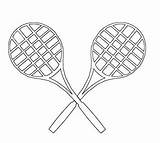 Colorear Raquetas Badminton Racket Haz Ampliar sketch template