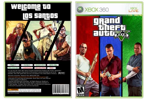 Grand Theft Auto 5 Xbox 360 Box Art Cover By Theawesomeguy457