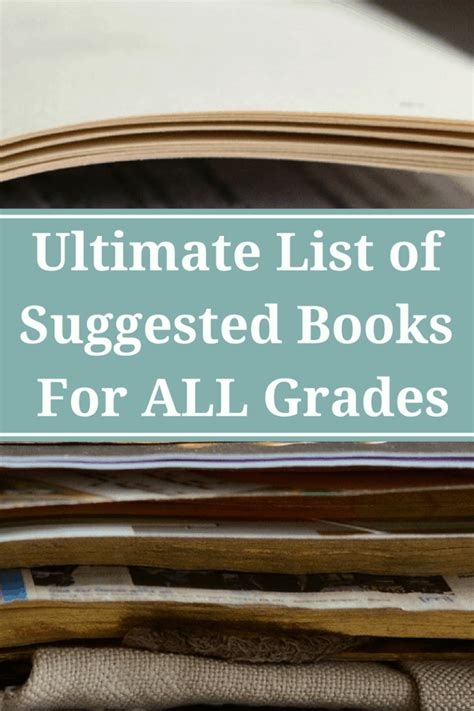 ultimate list  suggested books   grades sharing lifes moments