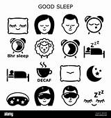 Schlafhygiene Schlafen Konzept Schlaf Schwierigkeit Zeichnung Vektorgrafiken sketch template