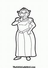 Fiona Shrek Coloring Pages Clipart Library Popular Line Coloringhome sketch template