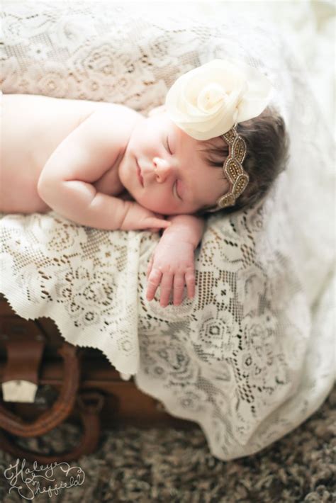 a vintage feel for your newborn with the perfect headband lace and