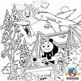 Thomas Coloring Pages Train Kids Plane Engine Tank Print Jeremy Friends Jet Choo Sheets Paint Hard Loader Jack Harold Helicopter sketch template
