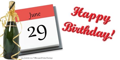 Greetings Cards Of 29 June Happy Birthday June 29
