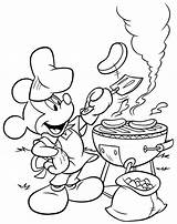 Coloring Mickey Pages Disney Mouse Printable Bbq Cooking Chef Da32 Make Colouring Goofy Minnie Målarbilder Cruise Sheets Summer Template Ecoloringpage sketch template