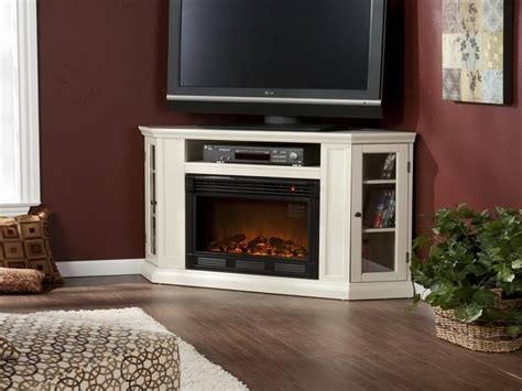 corner fireplace entertainment center  tv home improvement