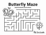 Maze Mazes Museprintables Kindergarten sketch template