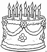 Vielen Torte Kerzen Gemischt Malvorlage Ausmalbilder Geburtstagstorte sketch template