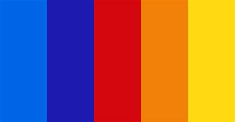 Classic Blue Red And Yellow Color Scheme Blue