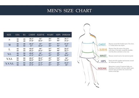 mens clothing size conversion chart pants shirts jackets threadcurve