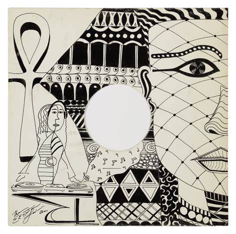 Egyptian Lover Untitled Installation Of 36 Original Pen And Ink