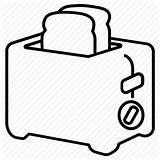 Toaster Drawing Toast Electric Getdrawings Icon sketch template