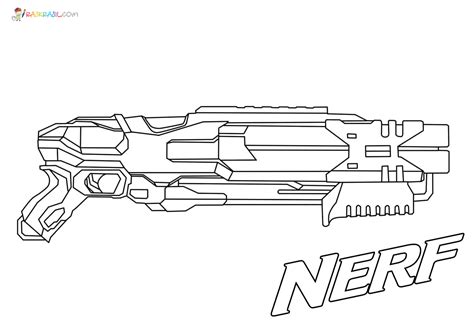 nerf gun coloring sheets