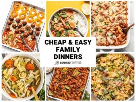 cheap  easy family dinners budget bytes