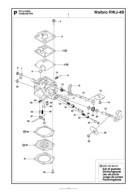 husqvarna  xp  torq   parts diagram  carburetor