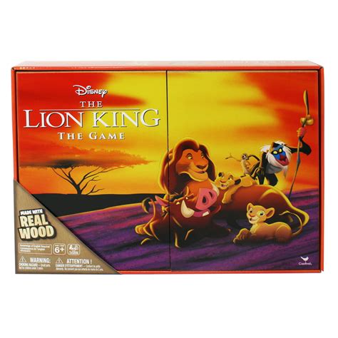 retro  disney lion king board game deluxe wooden edition