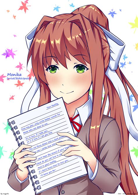 Image Just Monika By Moonscythe09 Dbqn07a Png Ice