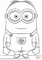 Minion Coloring Minions Dave Pages Drawing Printable Easy Print Stuart Color Challenge Marker Cartoon Birthday Supercoloring Happy Kevin Purple Drawings sketch template