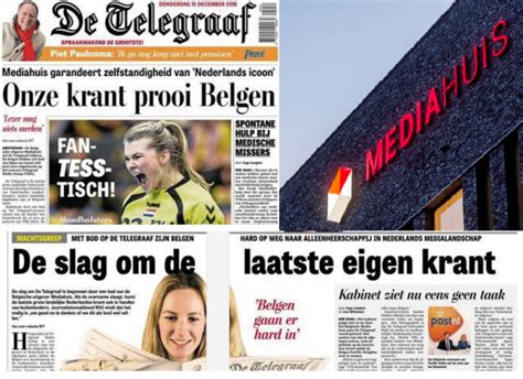 telegraaf redactie vreest de komst van de belgen de slag om de laatste eigen krant van nederland